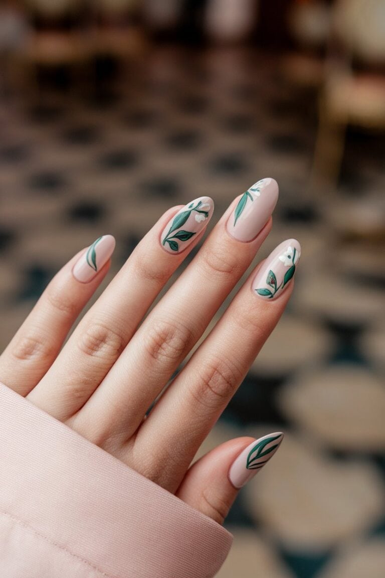 25 Nude Natural Nail Designs Nail the Glam