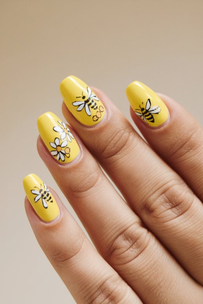 30 Yellow Spring Nail Designs - Nail the Glam