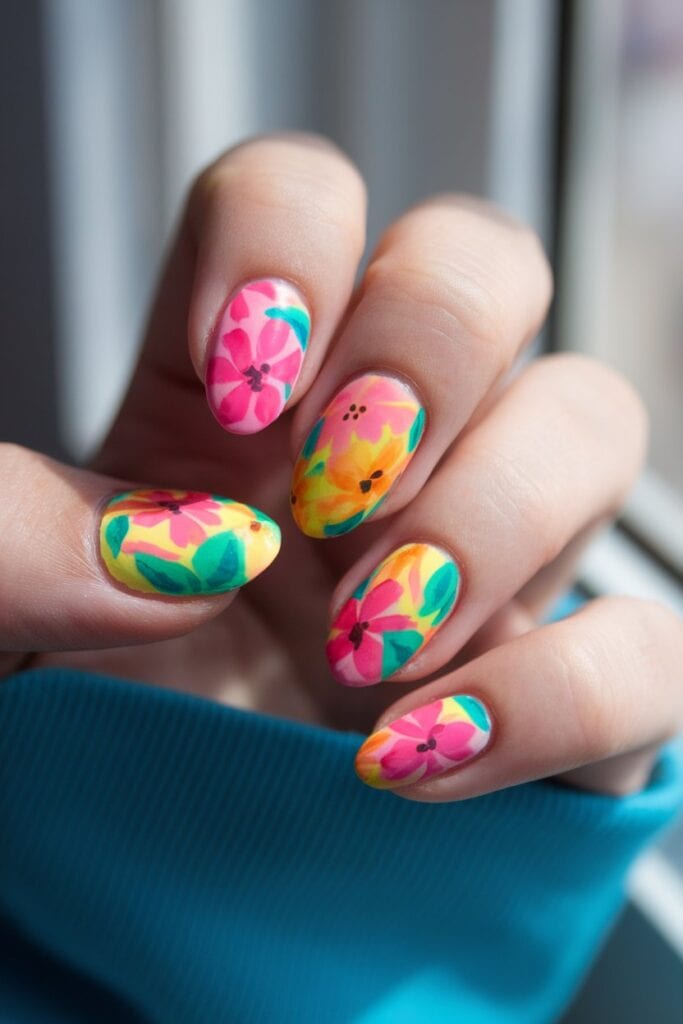 Spring Nail Wraps 38 Spring Nail Designs with Flowers - Nail the Glam