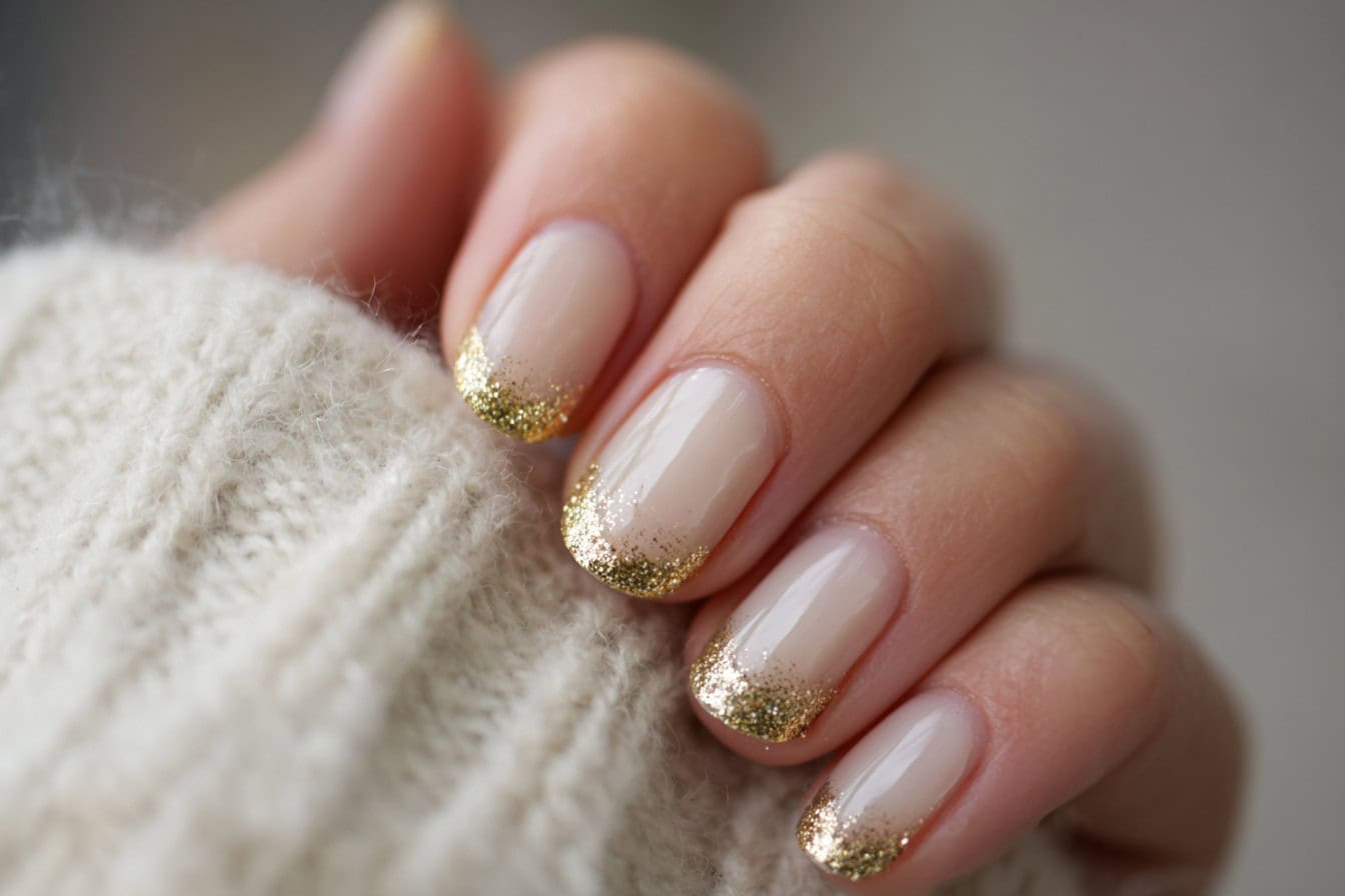 Gold Festive Nail Designs