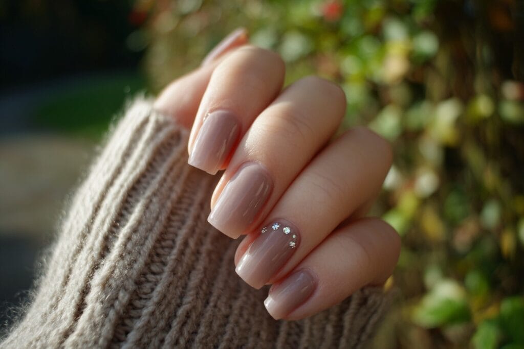 Light Brown Nail Design Ideas