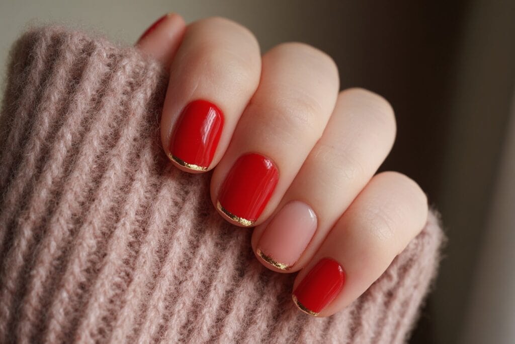 Light Red Nail Design Ideas