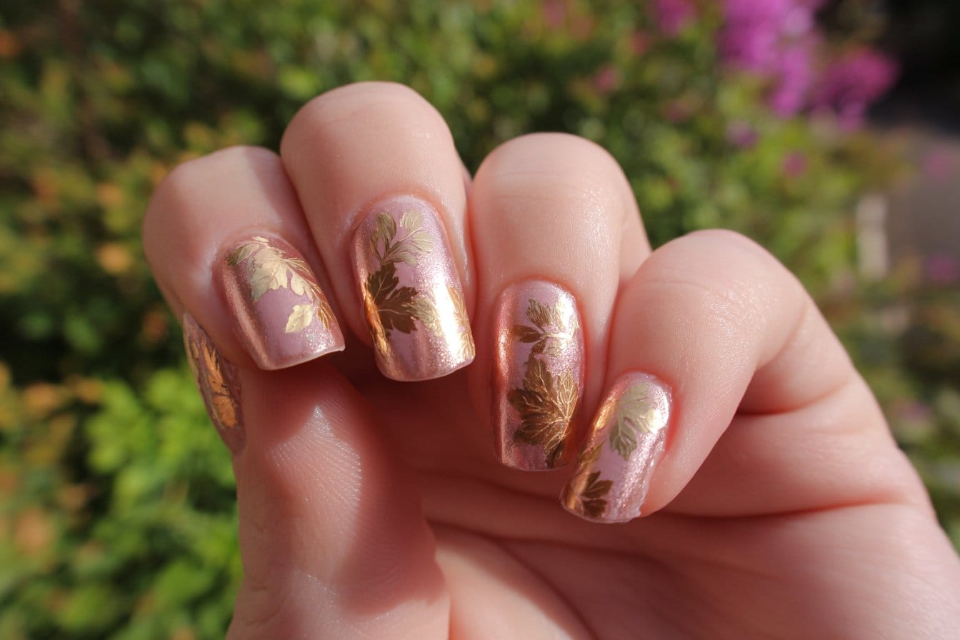 Rose Gold Nail Design Ideas